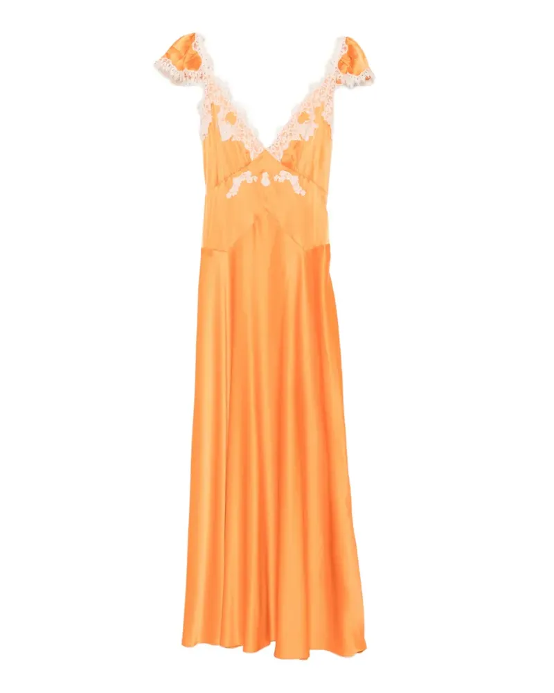 DÔEN Fiona Midikleid - Orange Orange