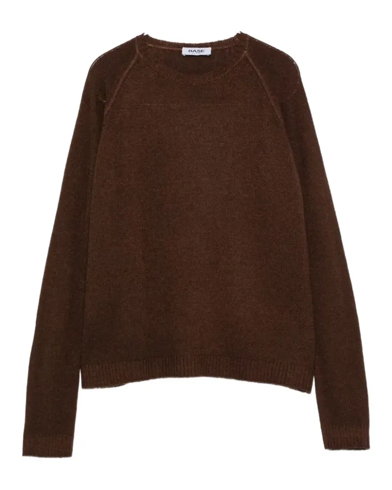 BASE Milano Pullover mit Raglanärmeln - Braun Braun