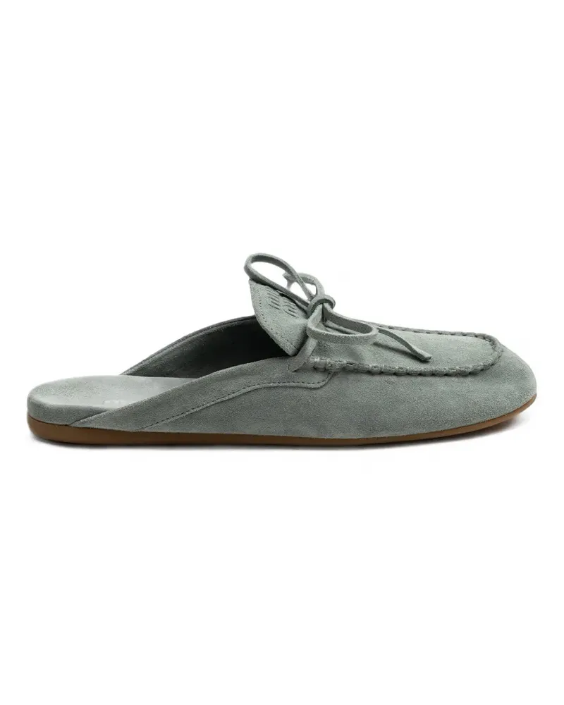 Miu Miu Mules aus Wildleder - Blau Blau