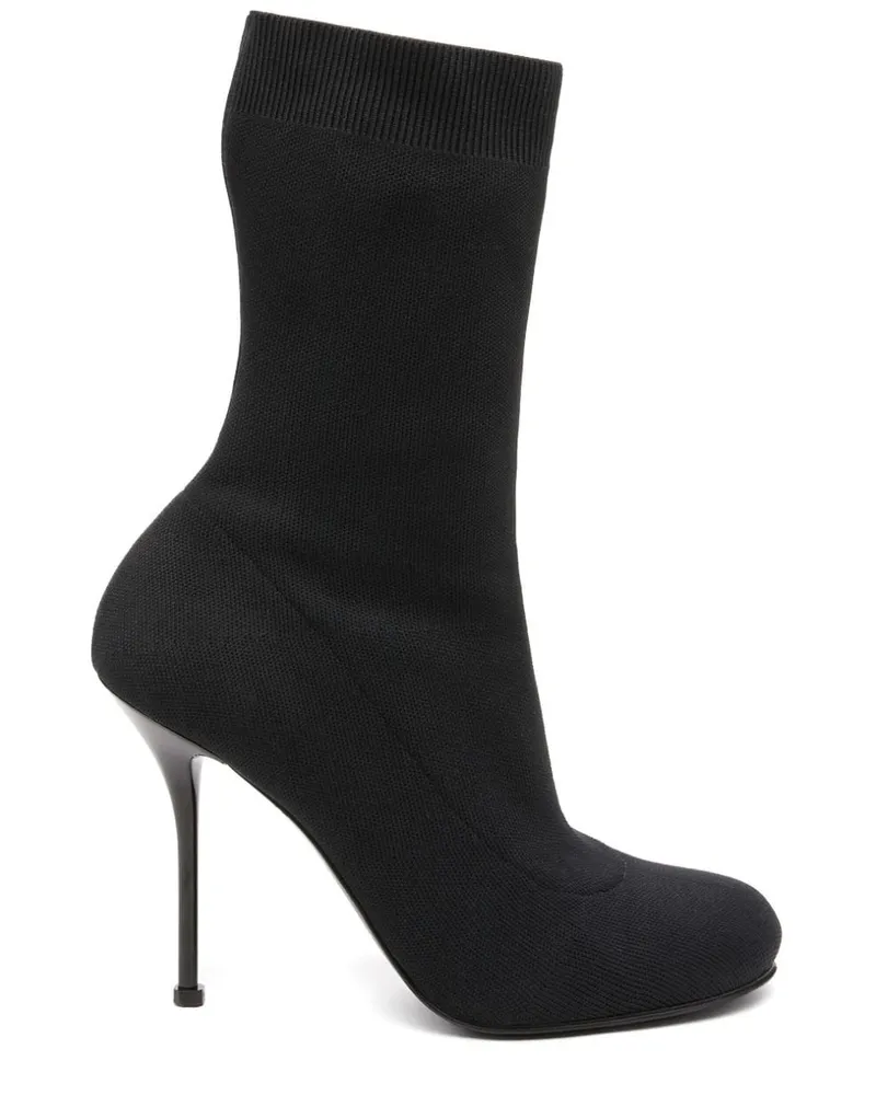 Alexander McQueen Knit Stiefel 90mm - Schwarz Schwarz