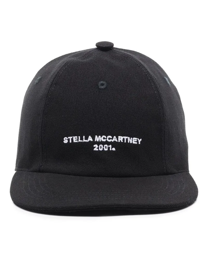 Stella McCartney Baseballkappe mit Logo-Stickerei Schwarz