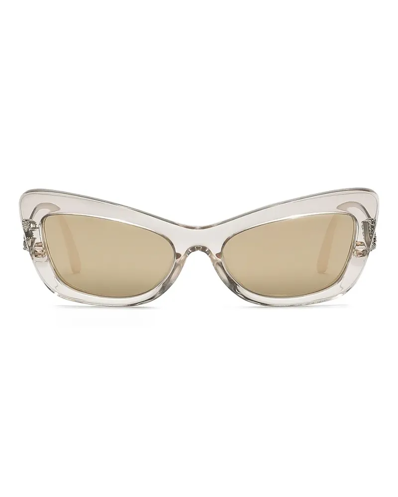 Dolce & Gabbana Cat-Eye-Sonnenbrille mit Kristallen - Nude Nude