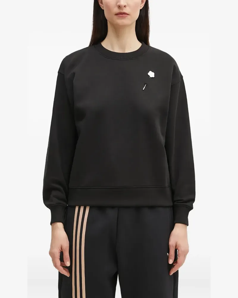 Kenzo Sweatshirt mit Blumennadel - Schwarz Schwarz