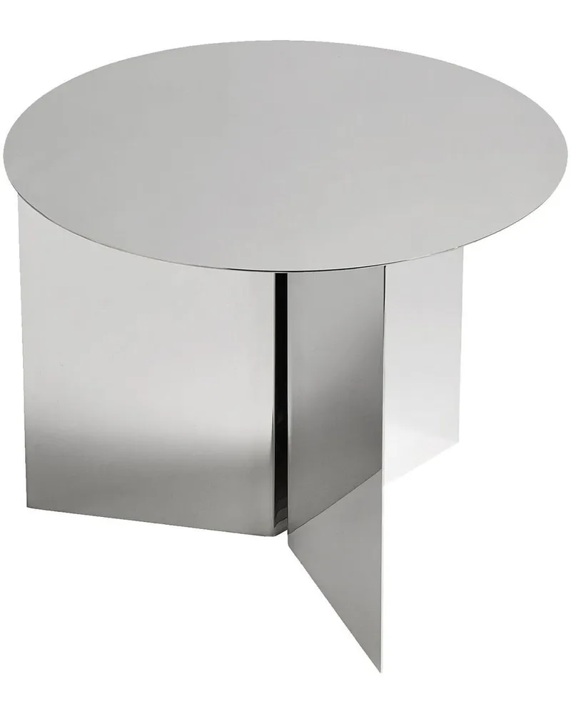 Hay Runder Tisch mit Schlitz - Silber Silber