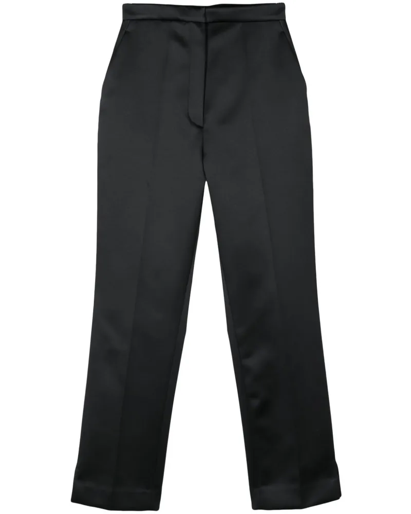 Viktor & Rolf Hose aus Satin - Schwarz Schwarz