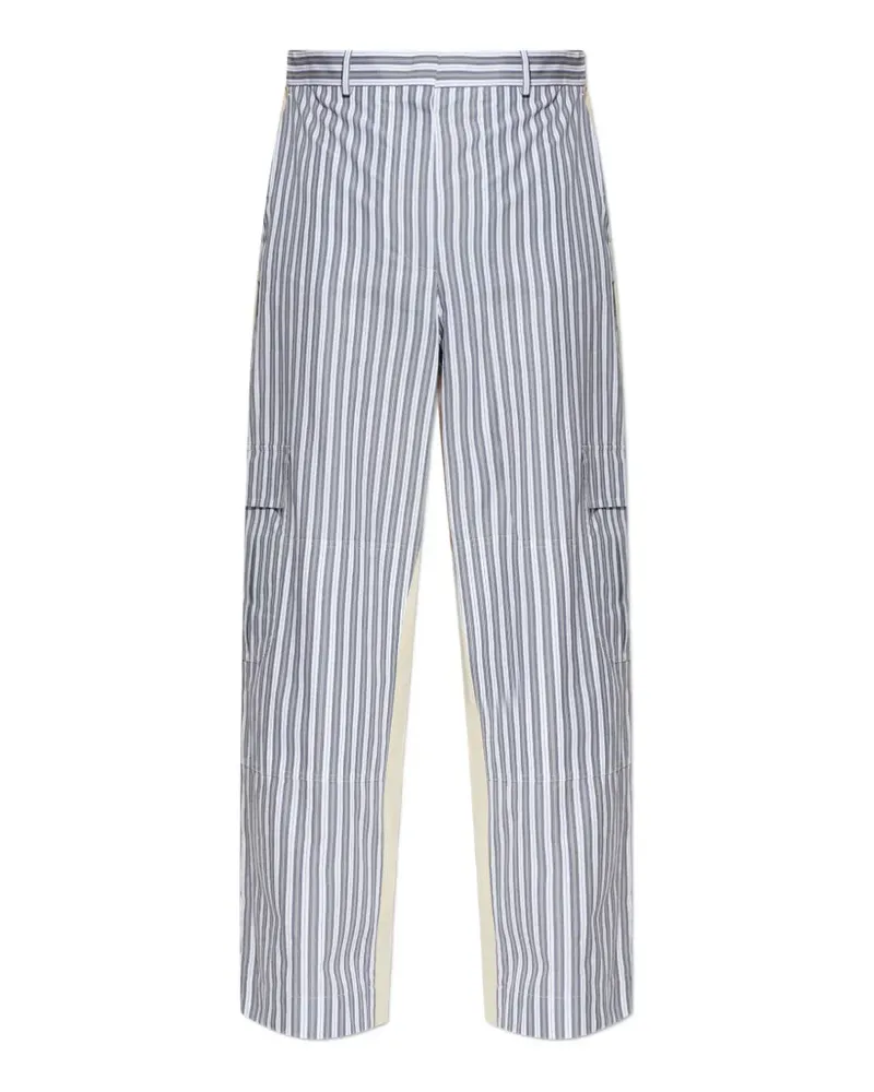 Stella McCartney Gestreifte Hose - Grau Grau