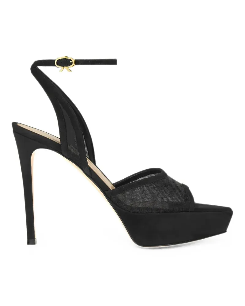 Gianvito Rossi Dorotea Plateau-Sandalen - Schwarz Schwarz