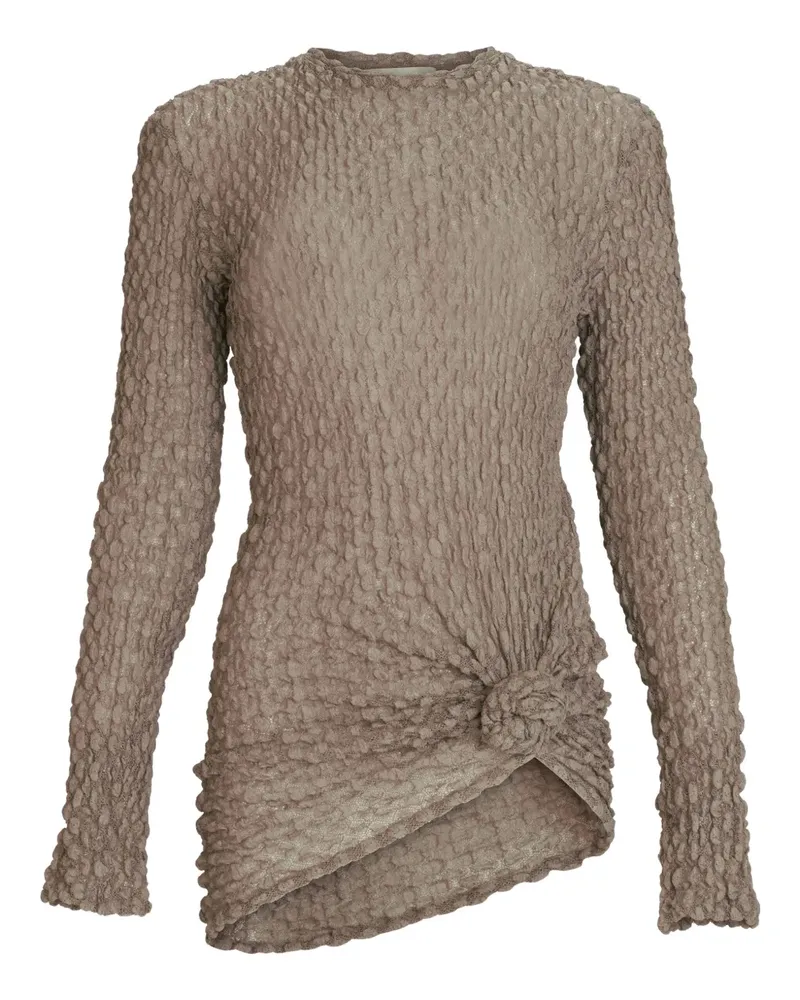 Silvia Tcherassi Celyse knotted-detail top - Grau Grau