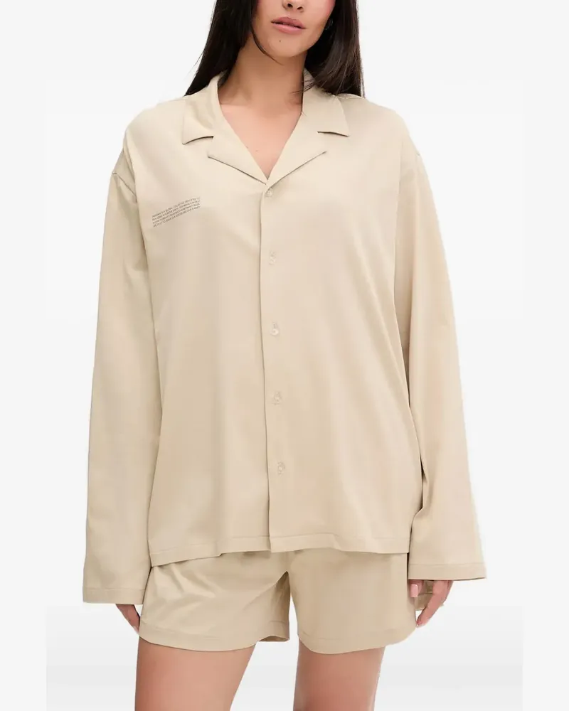 PANGAIA buttoned pyjama set - Nude Nude