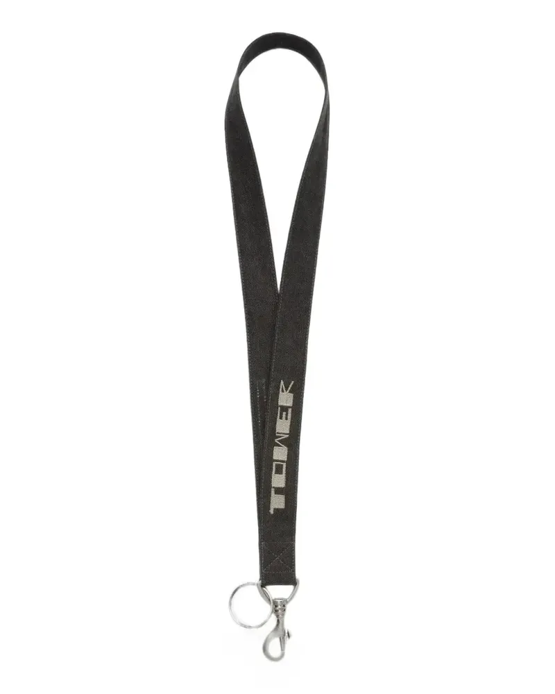 DRKSHDW by Rick Owens Tower canvas lanyard - Schwarz Schwarz