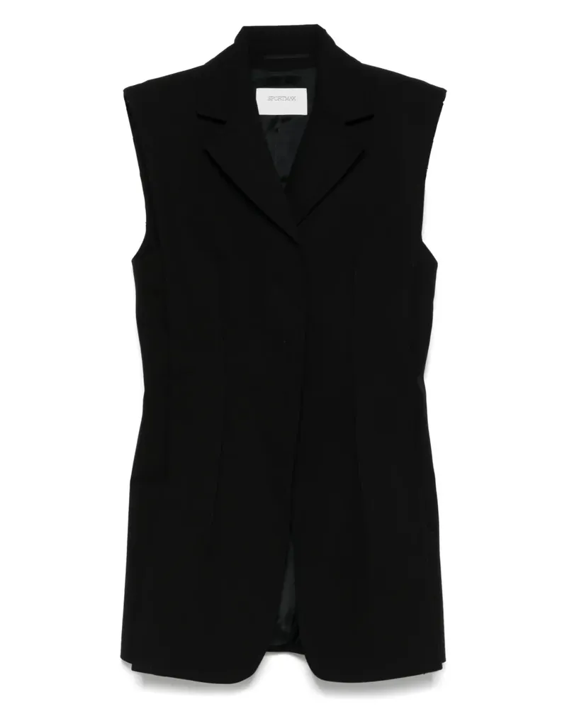 SPORTMAX Klassische Weste - Schwarz Schwarz