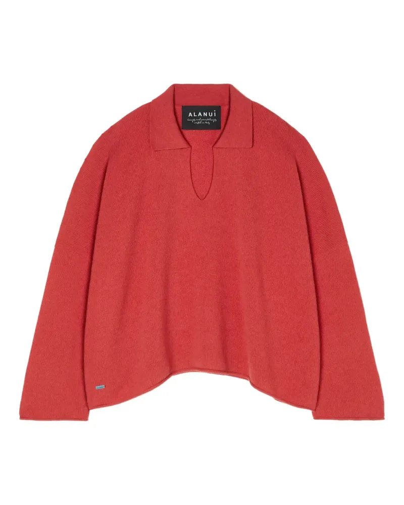 Alanui Pullover mit Poloshirtkragen - Rot Rot