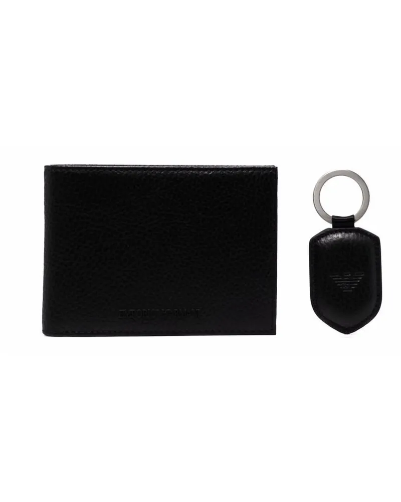 Emporio Armani Portemonnaie mit Anhänger - Schwarz Schwarz