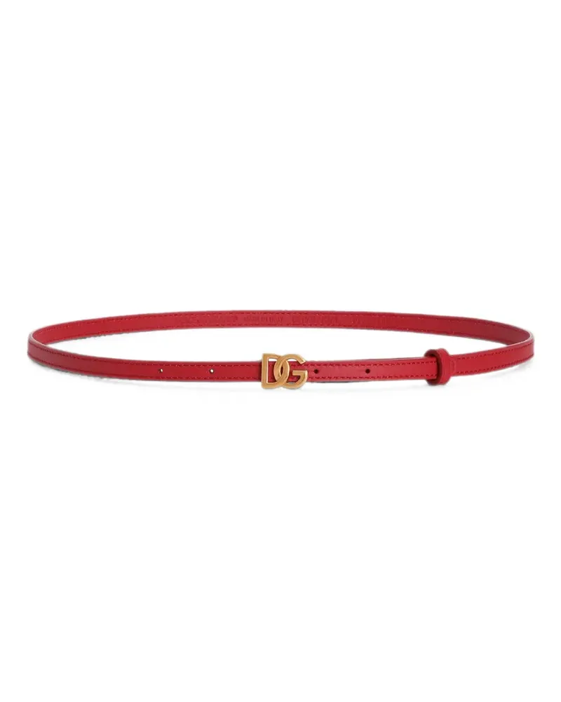 Dolce & Gabbana calfskin belt - Rot Rot