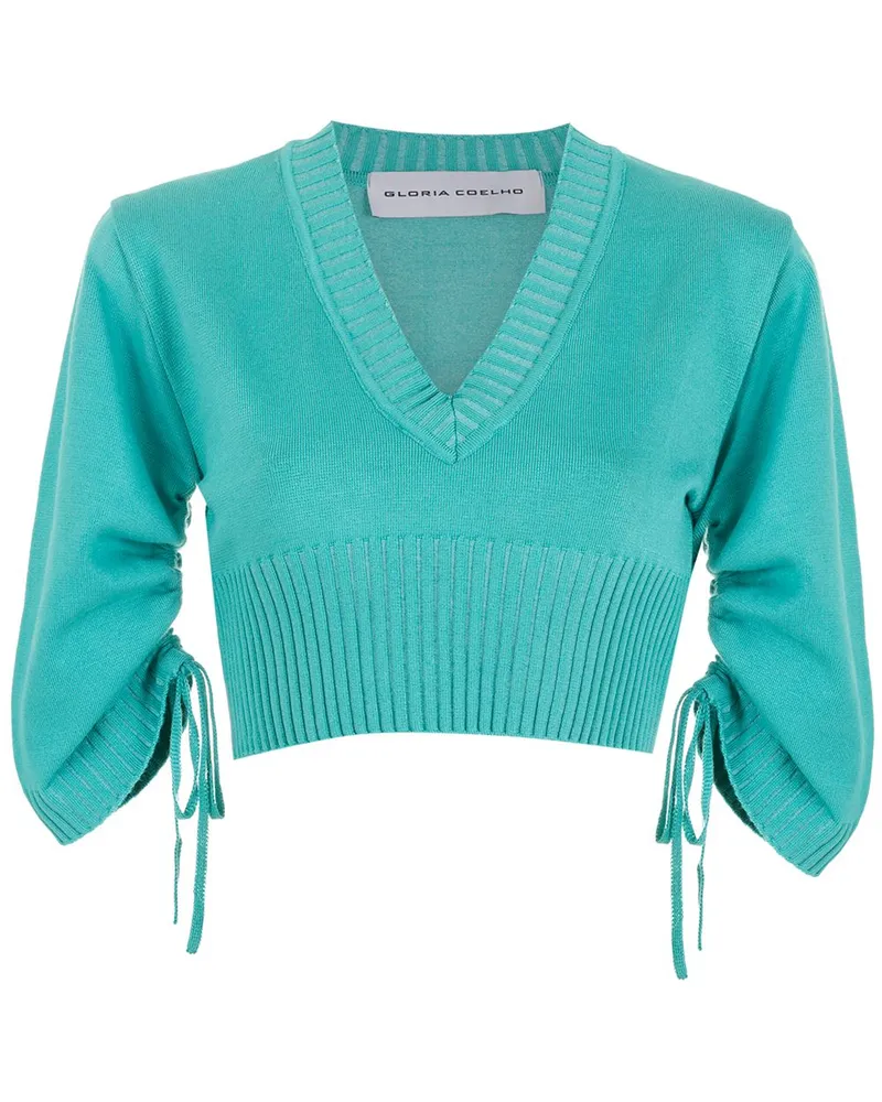 Gloria Coelho Cropped-Top - Blau Blau