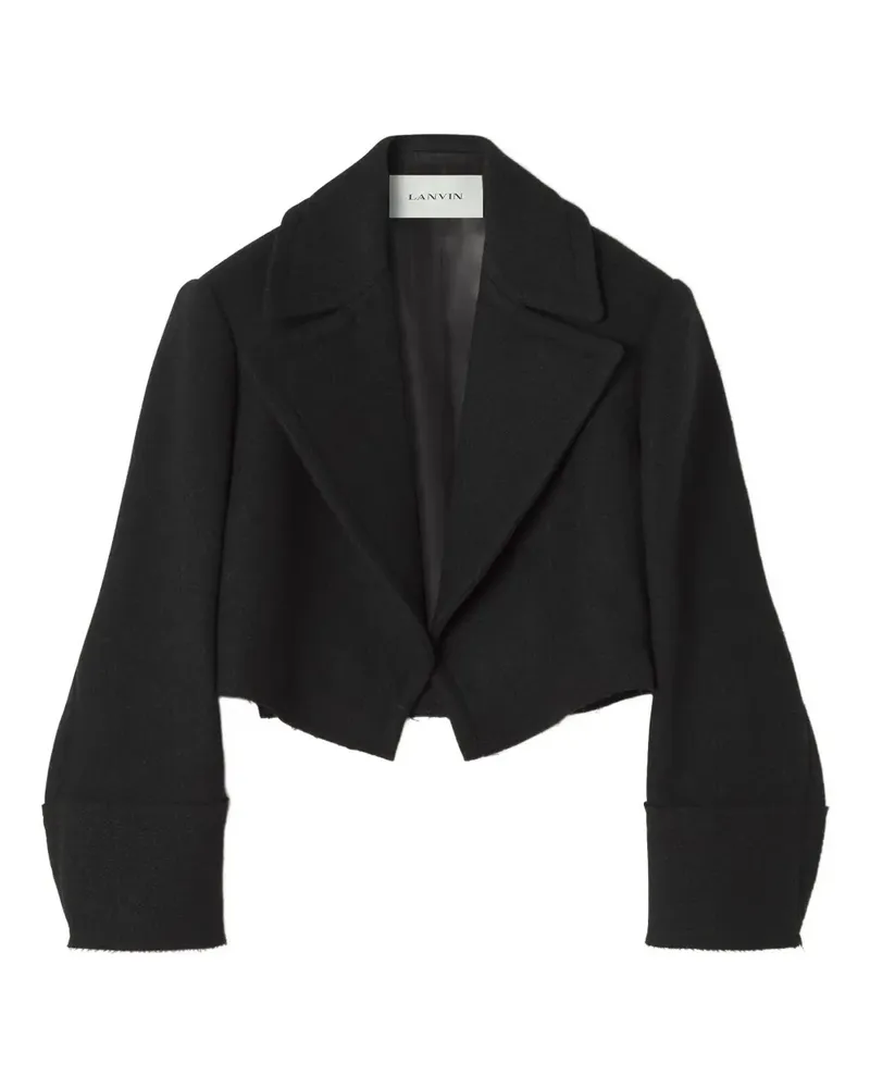 Lanvin Jacke mit Umschlag - Schwarz Schwarz