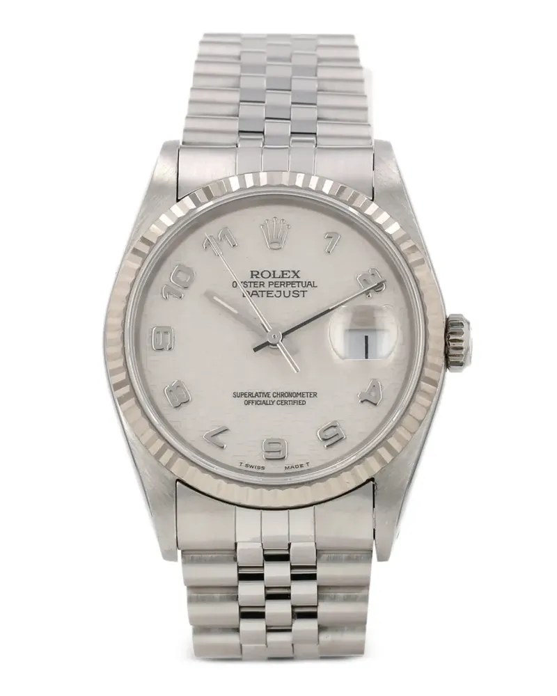 Rolex 1993 Datejust Armbanduhr 36mm - Silber Silber