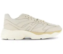 Sneakers mit Kontrasteinsätzen - Nude