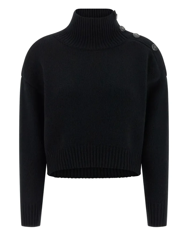 Yves Salomon Pullover mit Rollkragen - Schwarz Schwarz