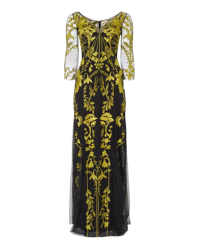 Temperley London Thisbe V-neck gown - Schwarz Schwarz
