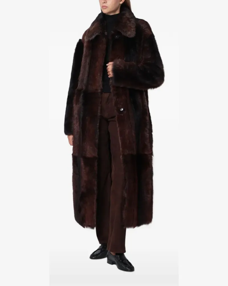 Arma Verena shearling coat - Braun Braun