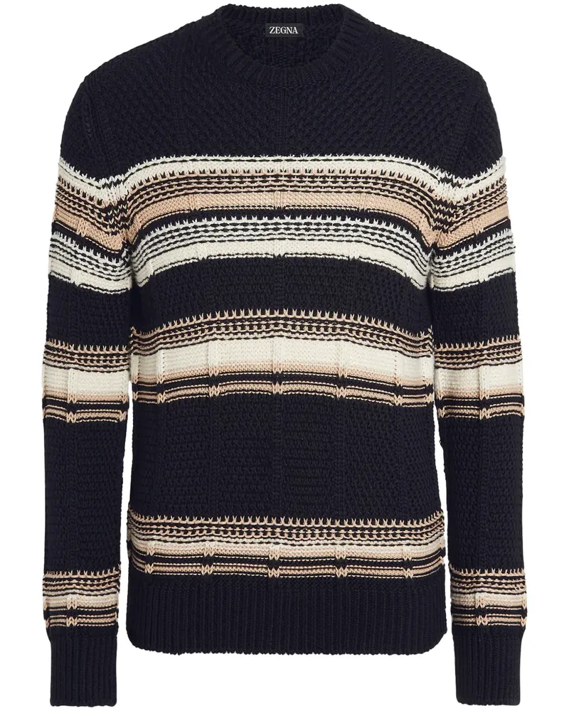 Ermenegildo Zegna Pullover mit Rundhalsausschnitt - Blau Blau