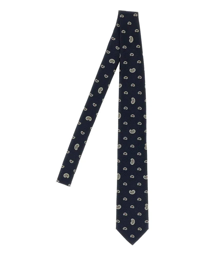 Brioni Jacquard-Krawatte mit Paisleymuster - Blau Blau