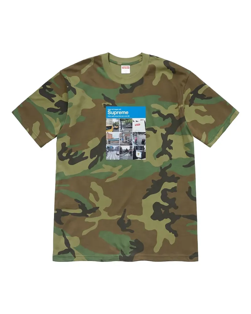 Supreme Being Verify Woodland T-Shirt mit Camouflage-Print - Grün Grün
