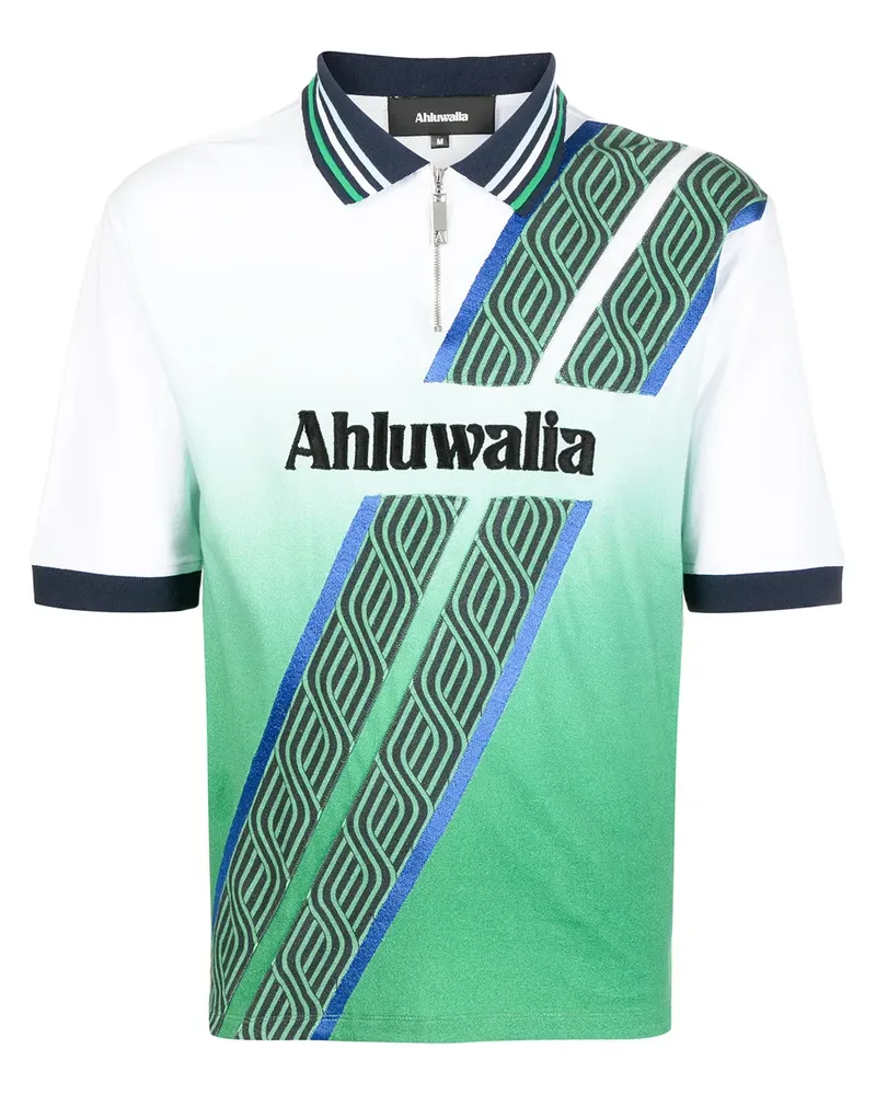 AHLUWALIA Football Poloshirt aus Bio-Baumwolle - Grün Grün