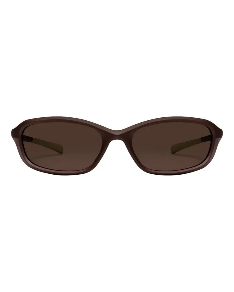 Gentle Monster Volt MBR5 Sonnenbrille mit ovalem Gestell - Braun Braun
