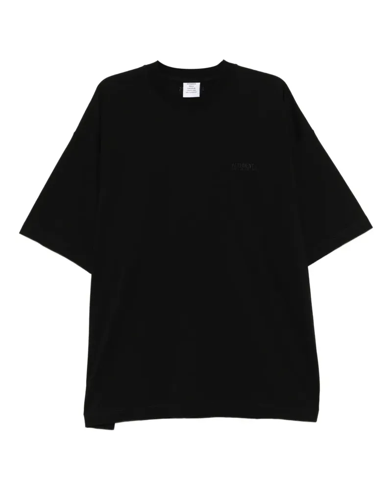 VETEMENTS Klassisches T-Shirt - Schwarz Schwarz