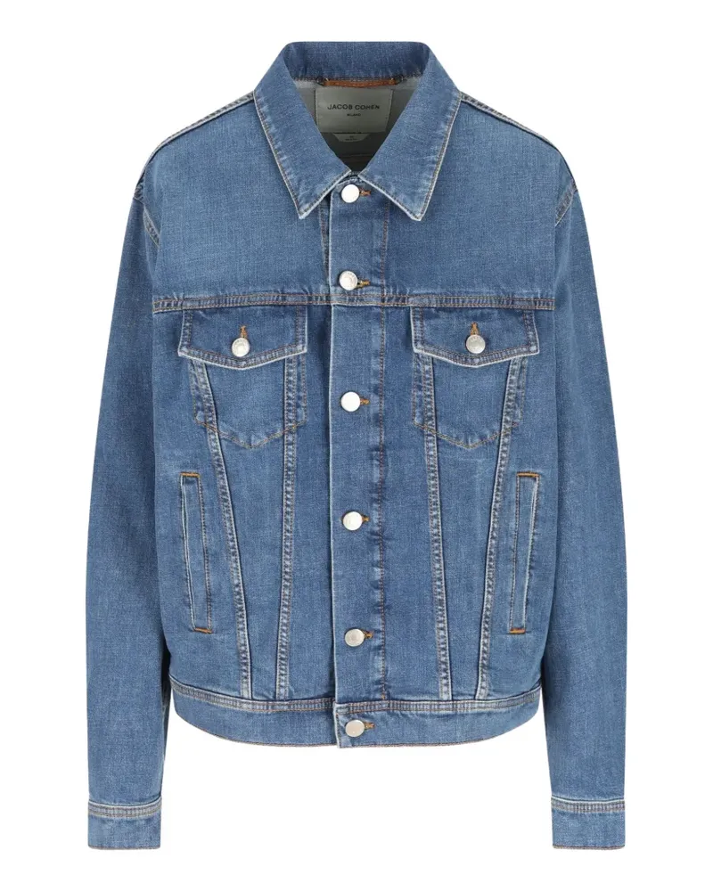 Jacob Cohën Geknöpfte Jeansjacke - Blau Blau