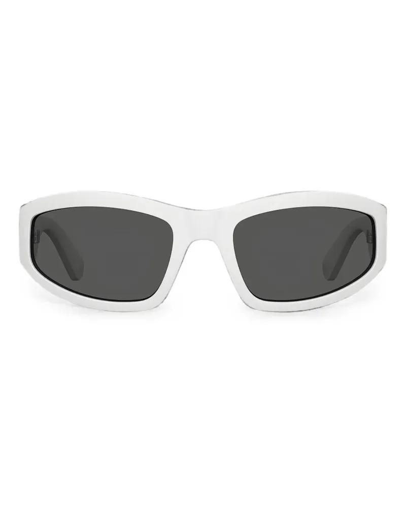 Moschino rectangle-frame sunglasses - Weiß Weiß