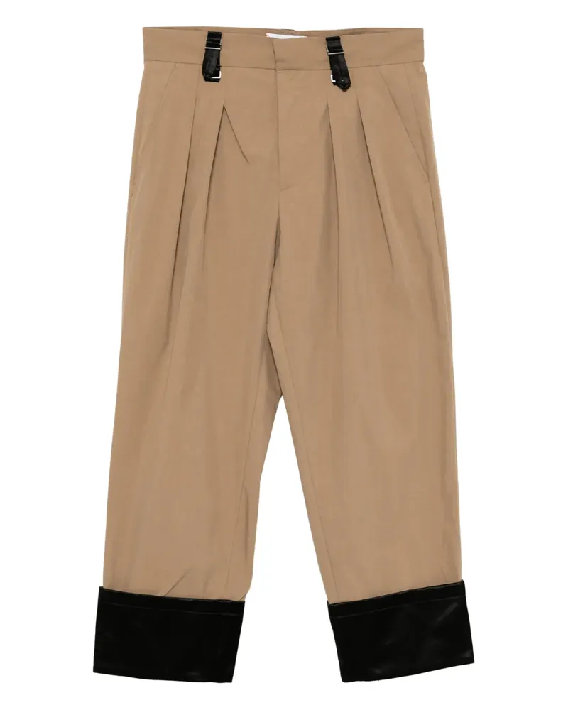 Ports V Luxe Hose mit Kontrastdetail - Braun Braun