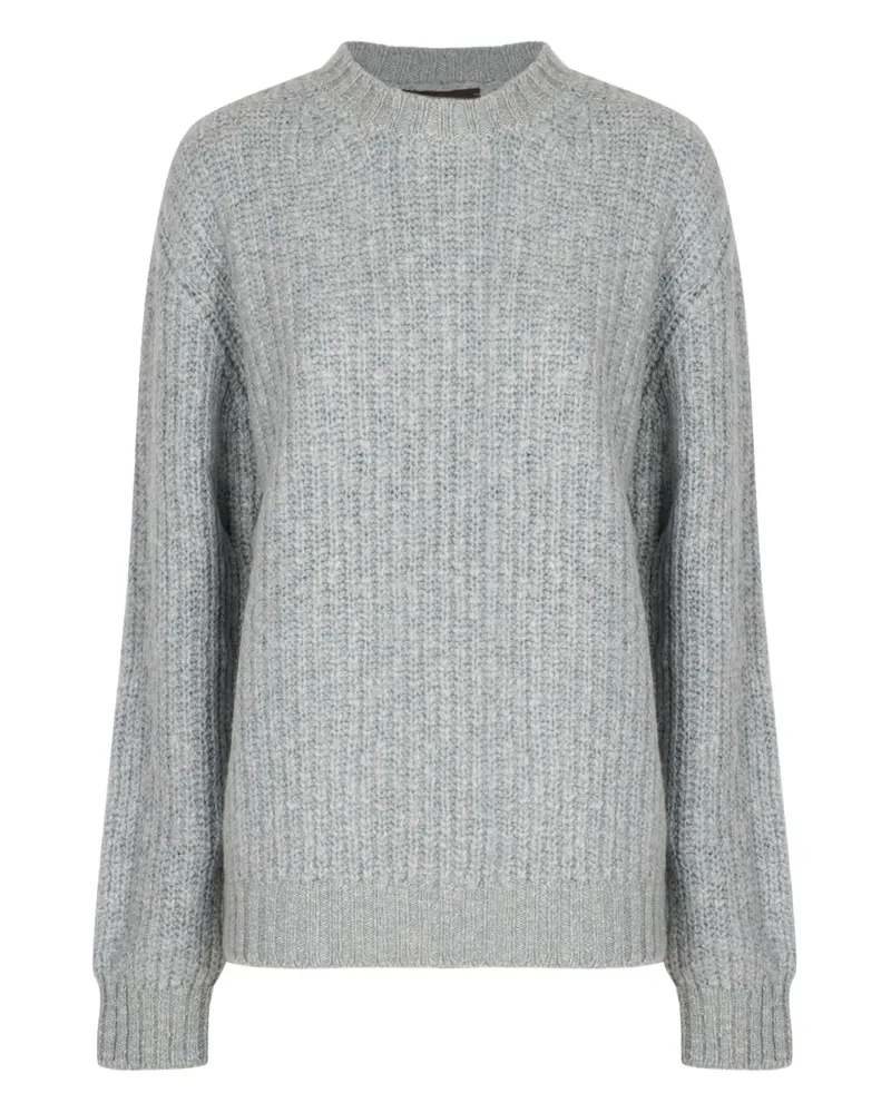 Slowear Gerippter Pullover - Grau Grau