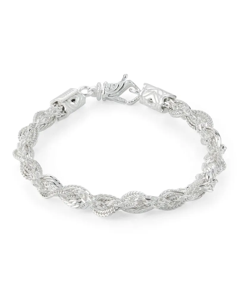 Emanuele Bicocchi Kordelkettenarmband aus Silber Silber