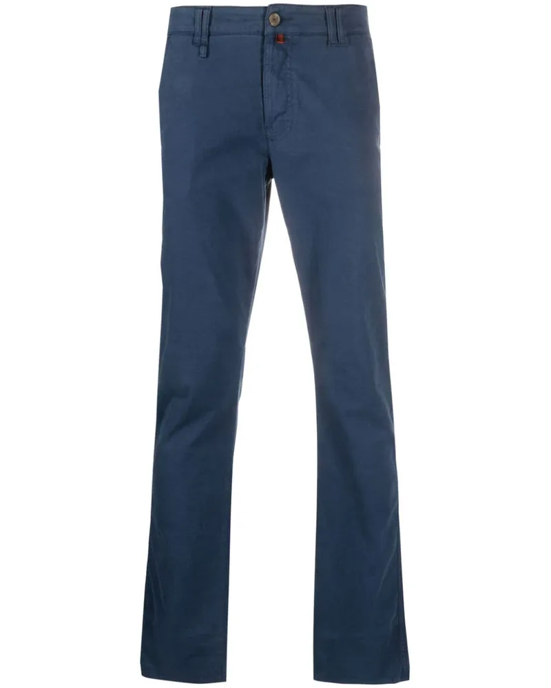 Billionaire Chino mit Logo-Stickerei - Blau Blau
