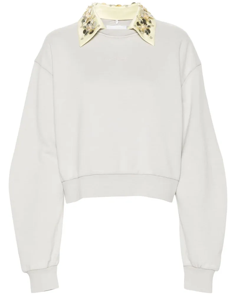 Des Phemmes Sweatshirt mit Logo-Stickerei - Grau Grau