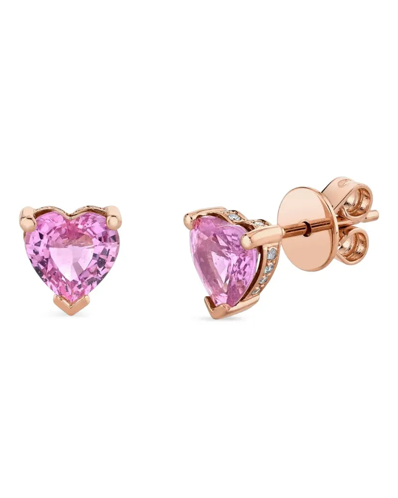 SHAY sapphire heart-shape studs earrings - Rosa Rosa