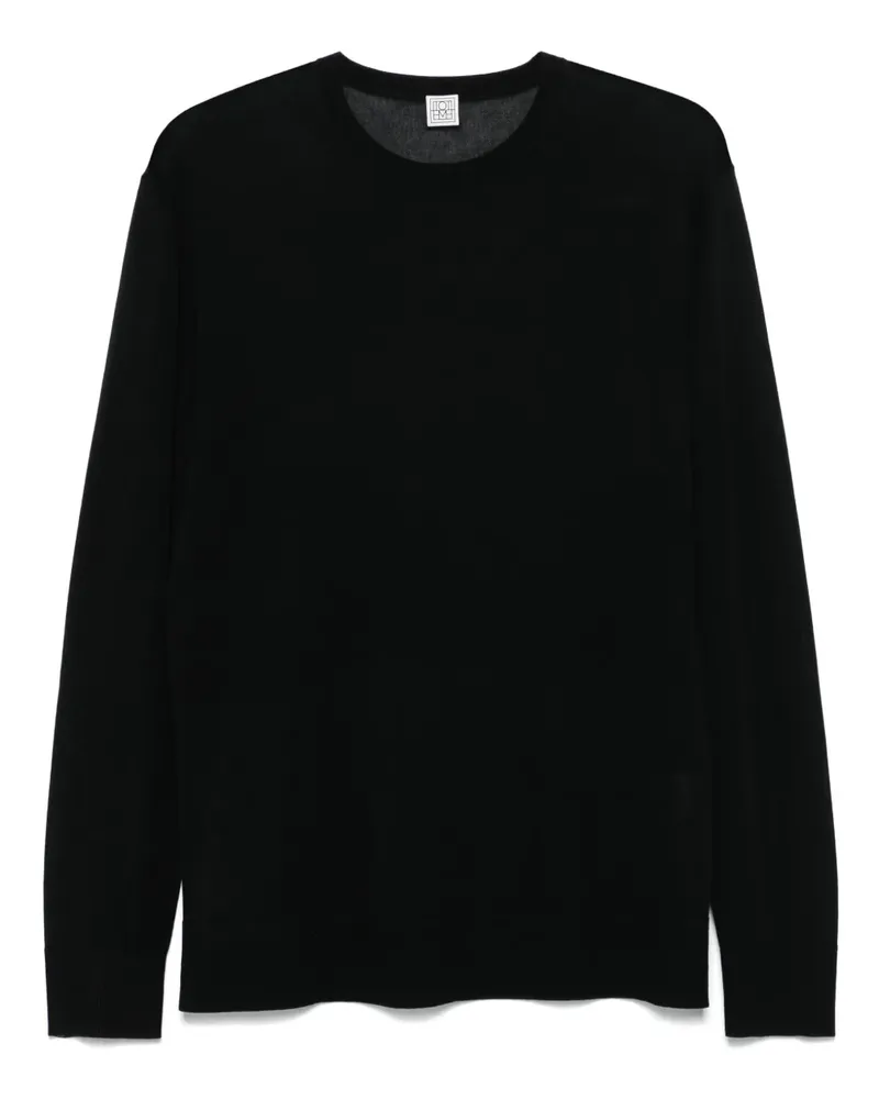 Totême Klassisches Langarmshirt - Schwarz Schwarz