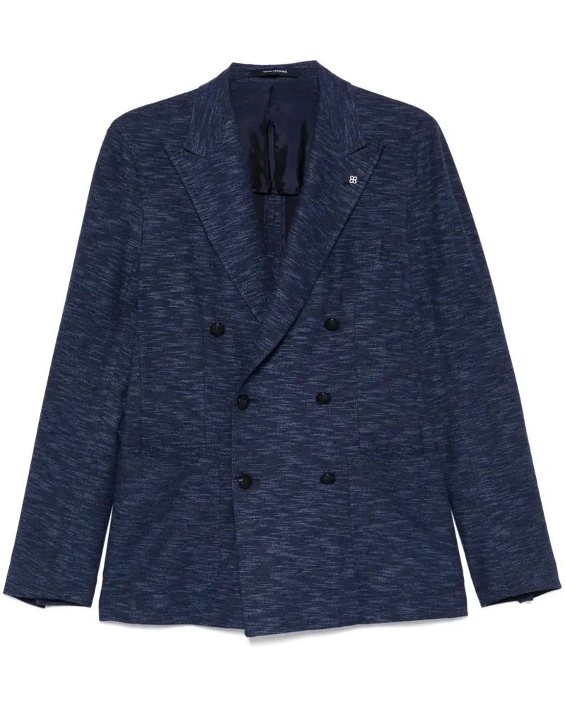 Tagliatore Sakko mit Slub-Struktur - Blau Blau