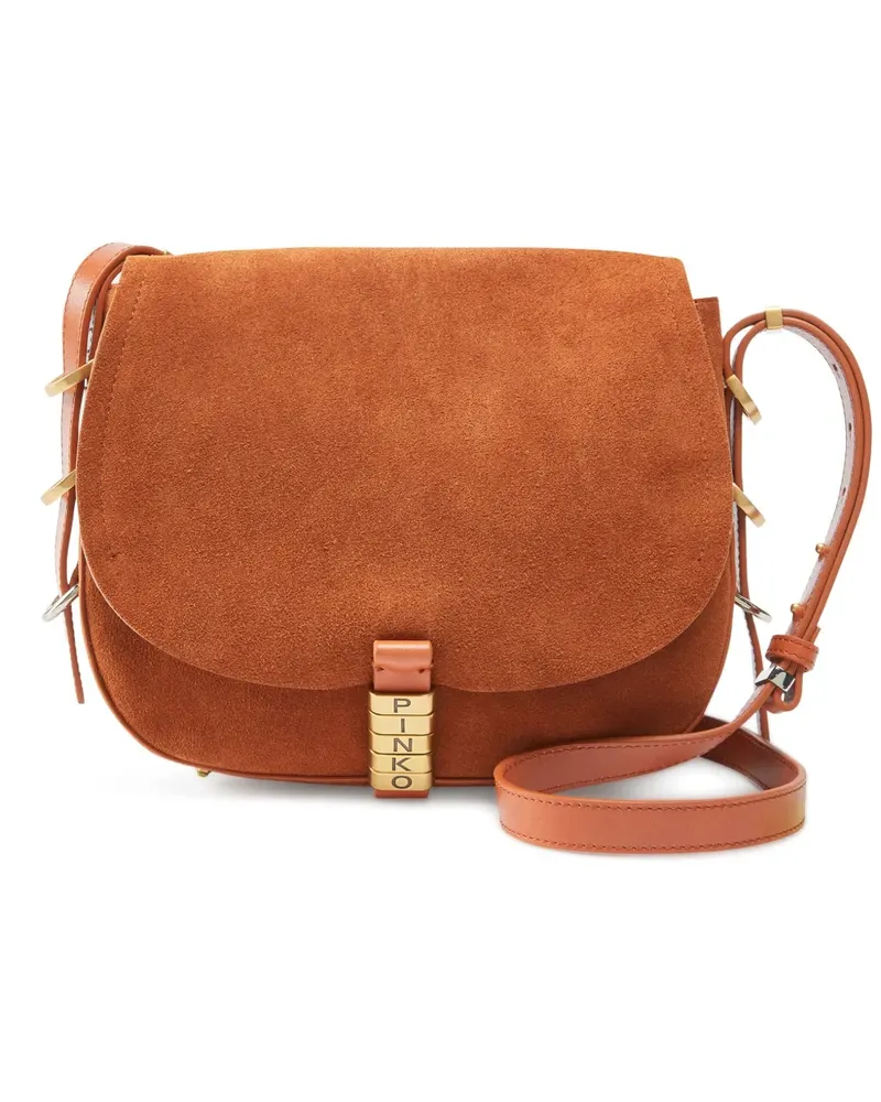 Pinko Schultertasche aus Wildleder - Braun Braun