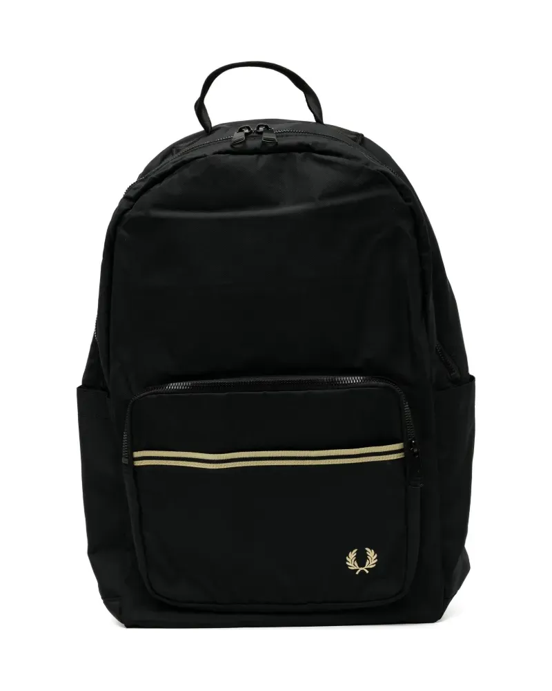 Fred Perry Rucksack mit Streifen - Schwarz Schwarz