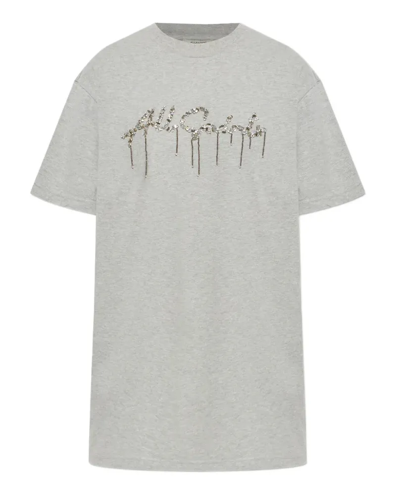 AllSaints T-Shirt mit Pailletten - Grau Grau