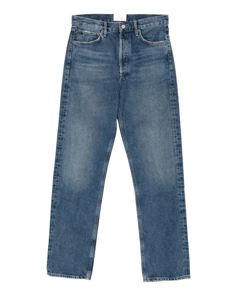 AGOLDE faded straight-leg jeans - Blau Blau