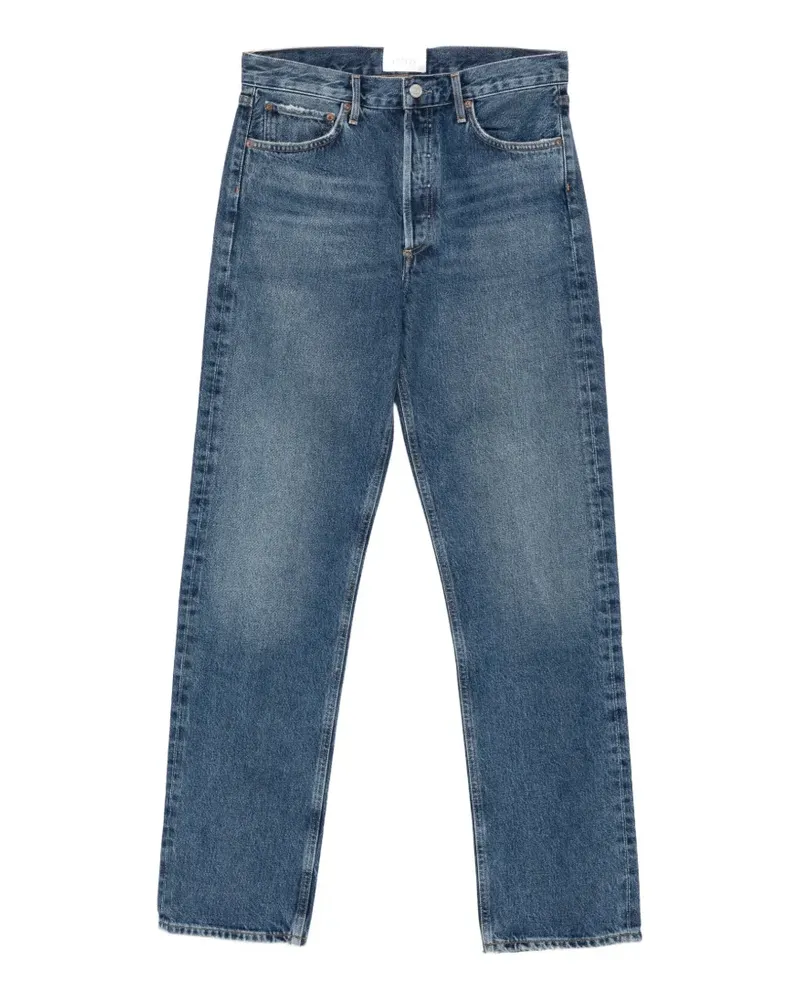 AGOLDE faded straight-leg jeans - Blau Blau
