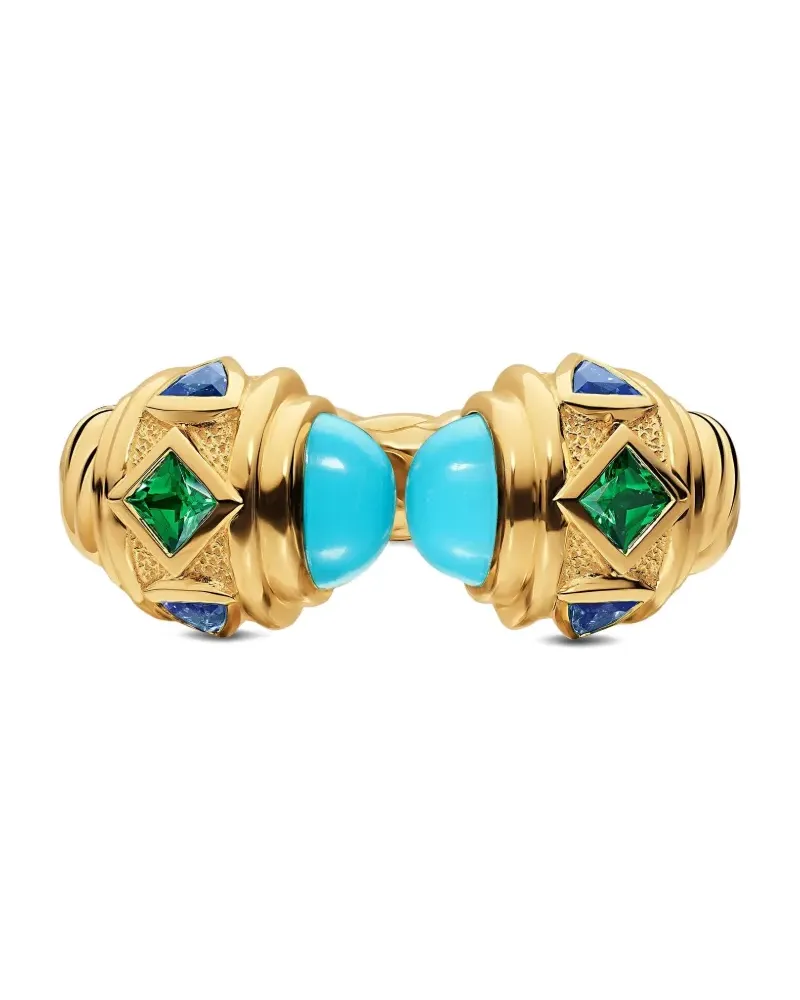 David Yurman 18kt Renaissance® Gelbgoldring mit Schmucksteinen Gold