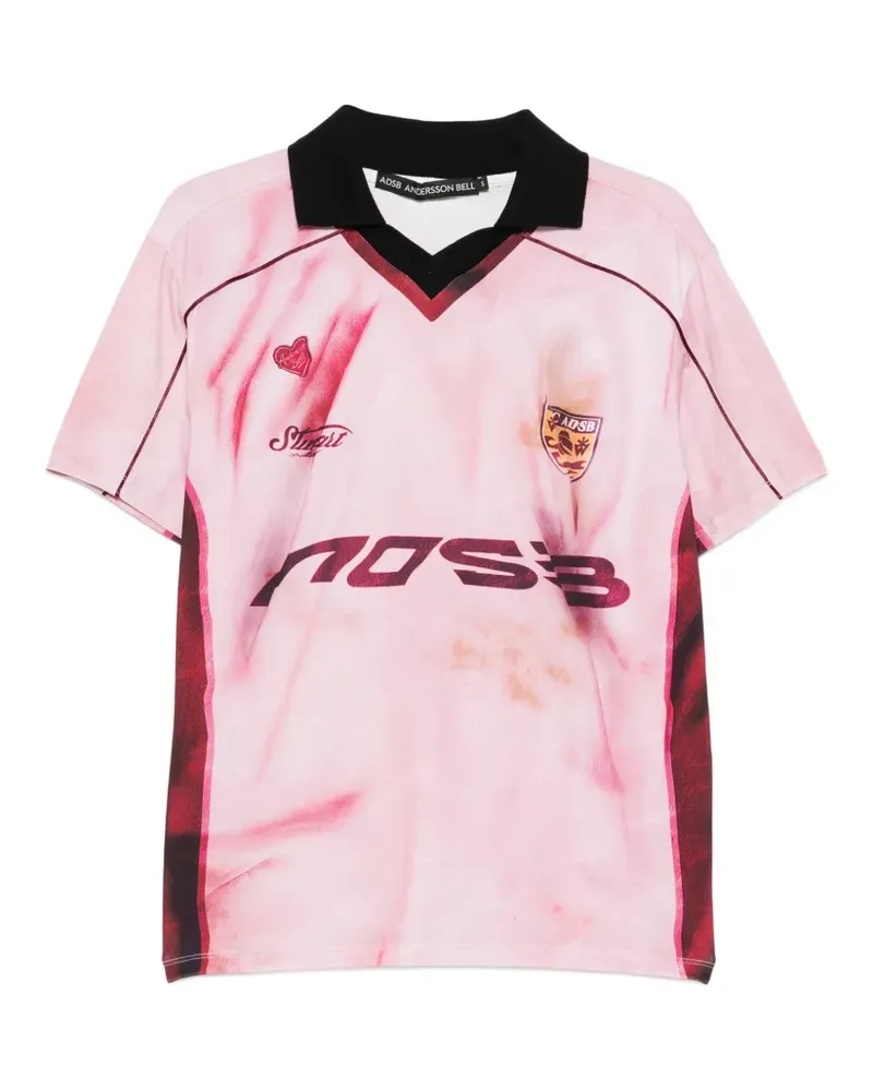 Andersson Bell T-Shirt mit V-Ausschnitt - Rosa Rosa