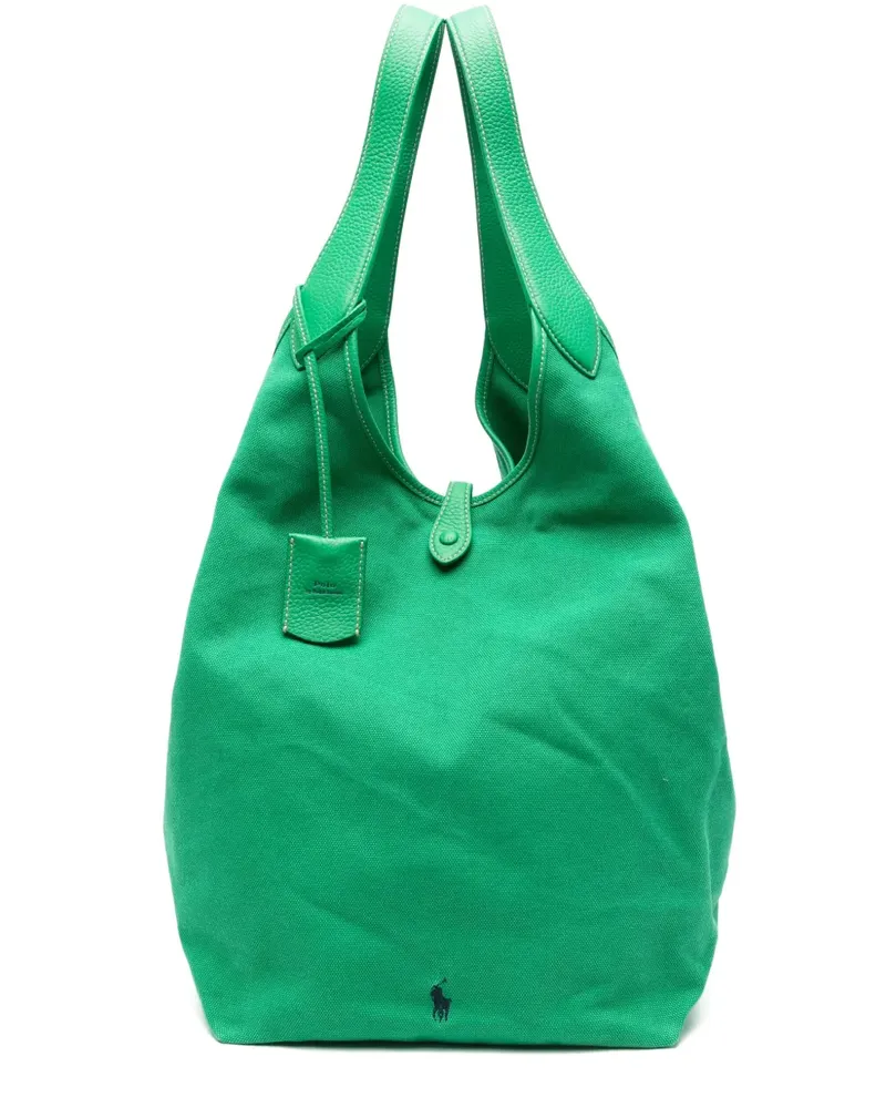 Ralph Lauren Tote Bag aus Canvas - Grün Grün
