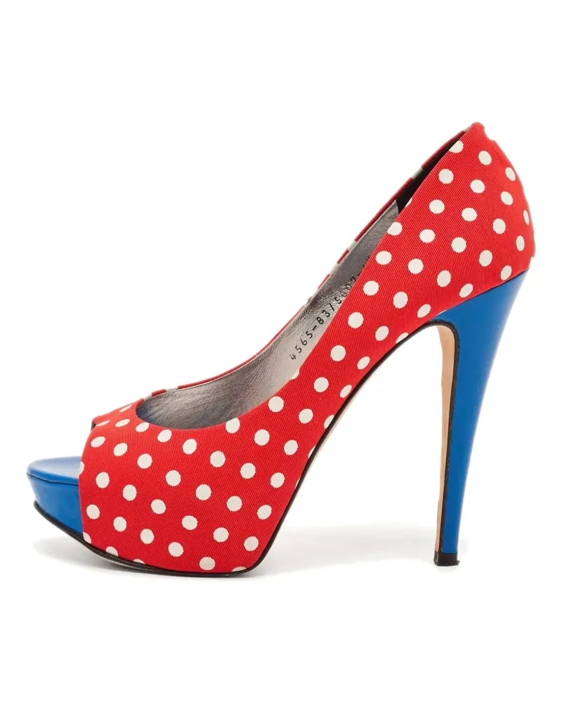 Gina Pumps mit Polka Dots - Rot Rot
